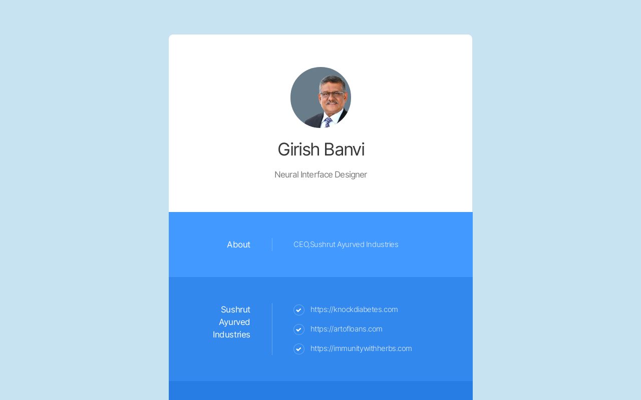 Carrd profile picture for @girish